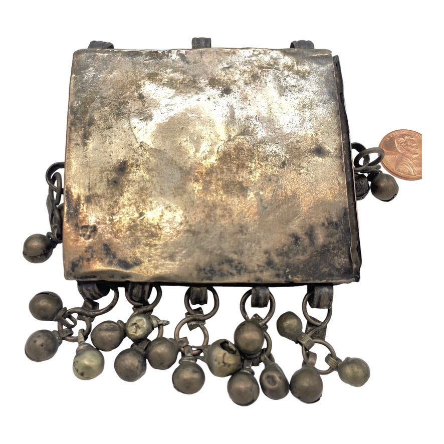 Ethnic Yemeni Rashaida Large Silver Hirz Box Pendant from Ethiopia/Yemen - Rita Okrent Collection (P476)