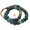 African Antique Teal Blue Hebron Beads, Sudan - Rita Okrent Collection (AT0608t)