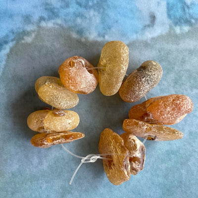 Choice of Short Strands of Vintage River Amber Beads from the Congo - Rita Okrent Collection (ANT407bc)