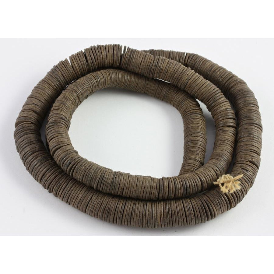 Coconut Shell Heishi Trade Beads, Vintage, Africa