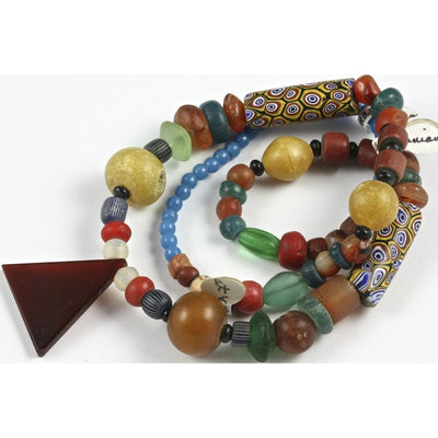 Mauritanian and Venetian Millefiori beads, Mixed, Antique