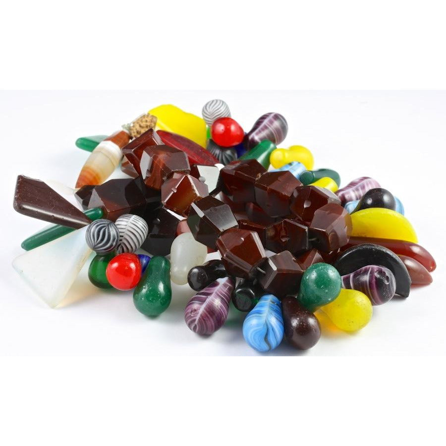 Bohemian Wedding Trade Beads, Vintage, Czech Republic