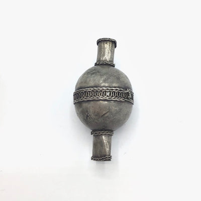 Antique Silver Focal Beads, Group of 3, Afghanistan - Rita Okrent Collection (C598)