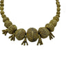 Vintage Gilt Granulated Silver Traditional Tukulor Beaded Bridal Necklace from Senegal or Mauritania - Rita Okrent Collection (NE328)
