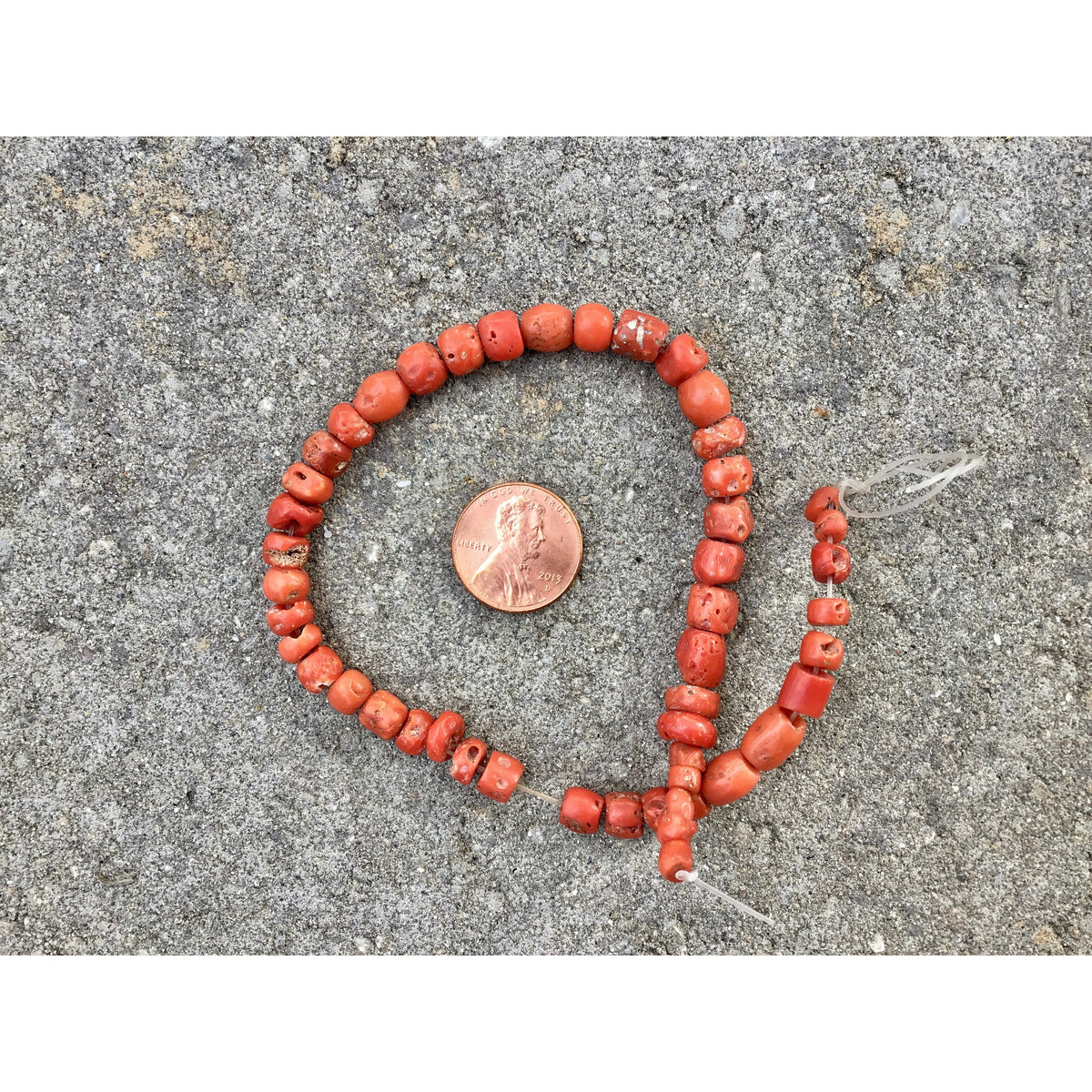 Antique Yemeni Coral Beads in Short Strands - Rita Okrent Collection (C790)