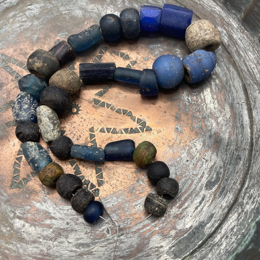 Choice of Strands of Mixed Ancient Glass Beads - Rita Okrent Collection (AG316)