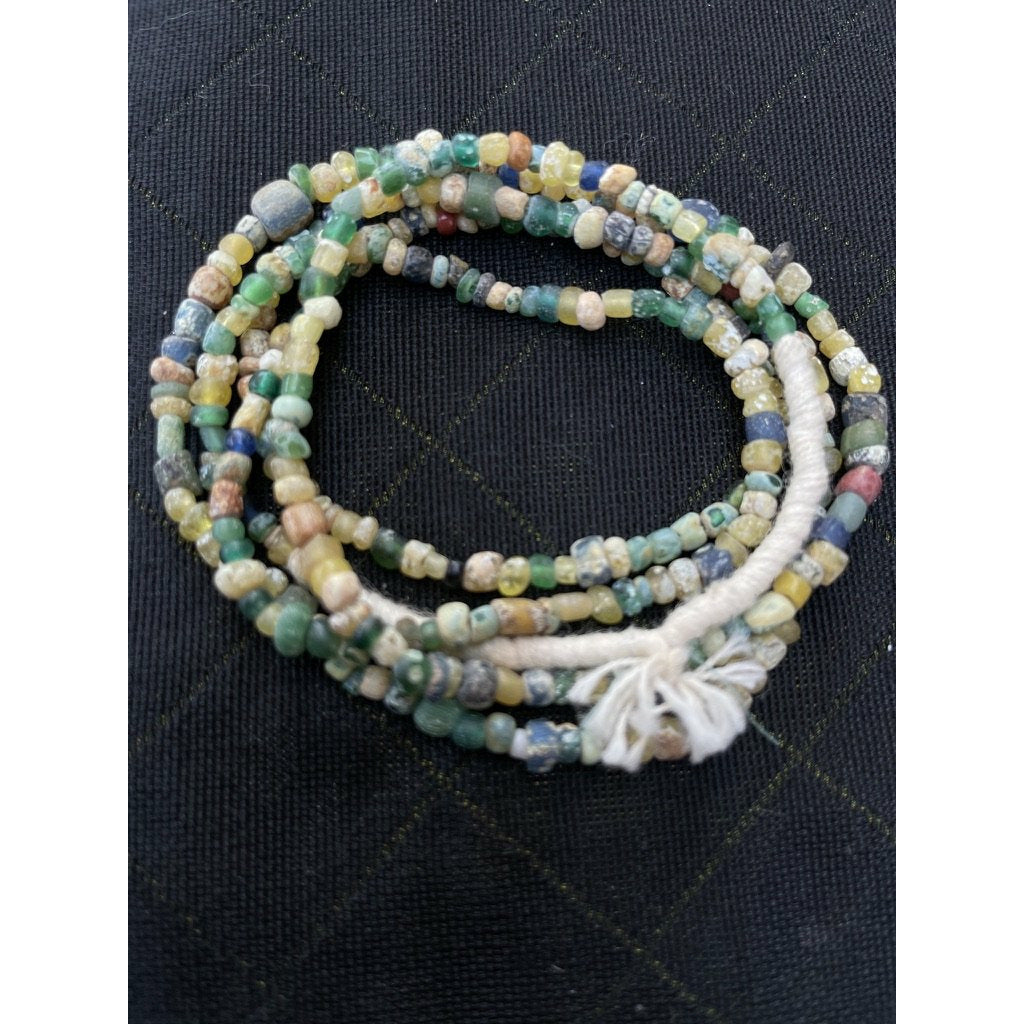 Grab Bag Strands of Small Mixed Brightly Hued Ancient Nila Beads, Mali - Rita Okrent Collection (AT0698)