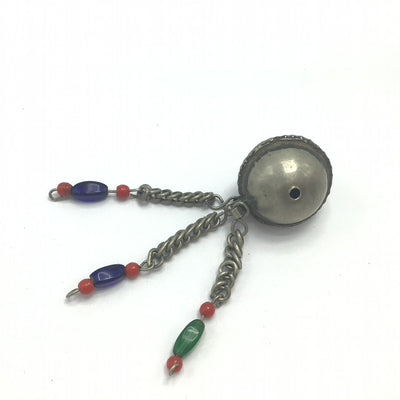 High Atlas Beads with Hanging Loops, Chains and Suspended Beads, from Morocco - Rita Okrent Collection (ANT491)