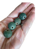 Deep Green Ancient Glass Mahjapahit Jatim Beads, Indonesia, Sold Individually - Rita Okrent Collection (AG406)