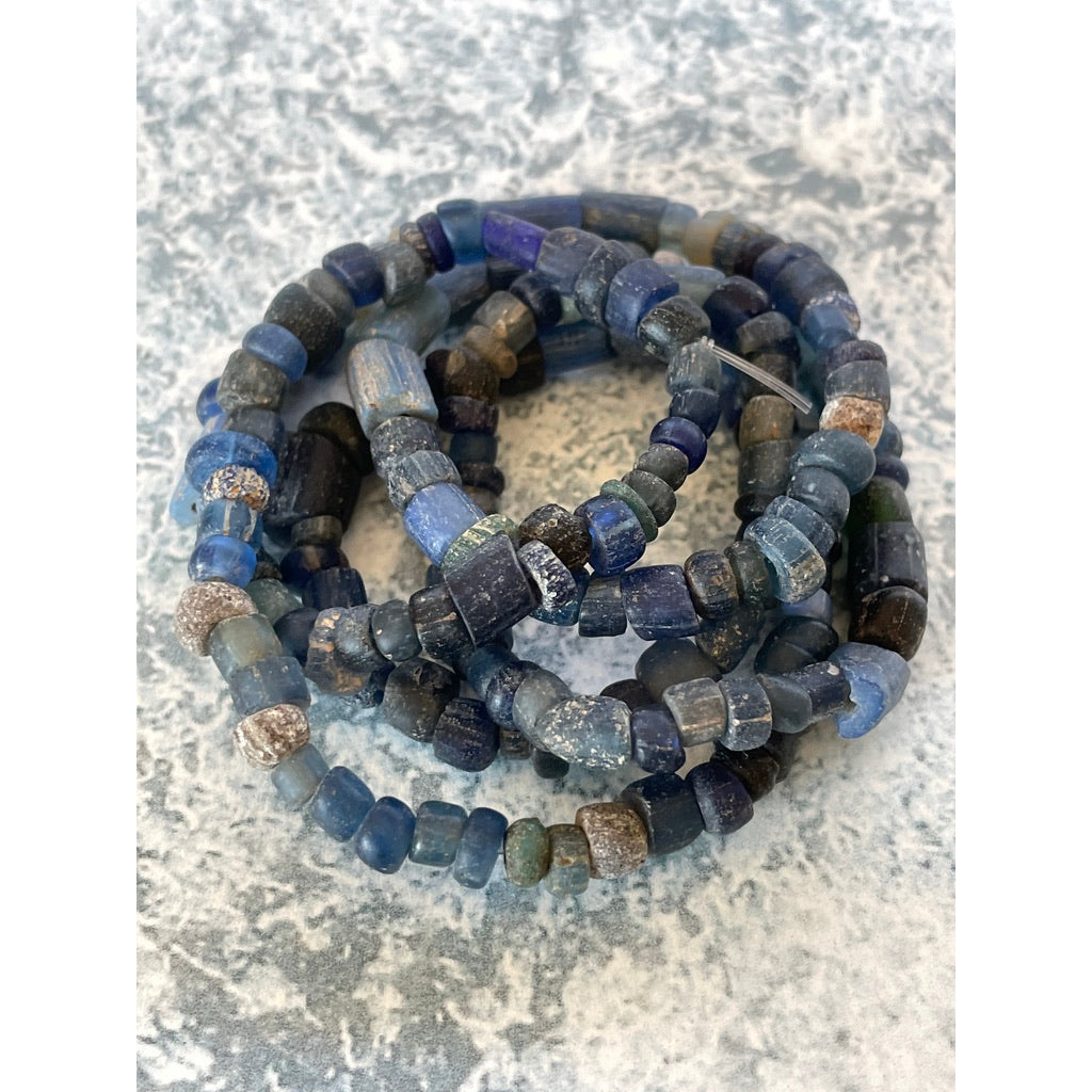 Mixed Ancient Glass Nila Strands, from the Sahel - Rita Okrent Collection (AT0856)