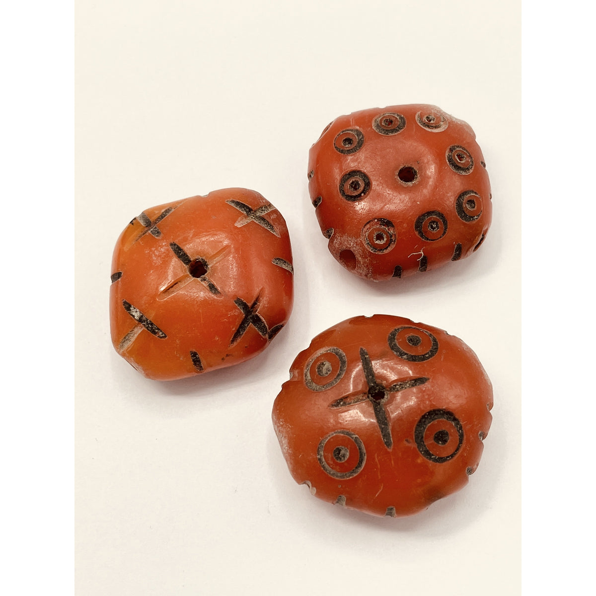 Fun Plastic Faux Carved Phenolic Resin Beads, Sold Individually - Rita Okrent Collection (NP049)