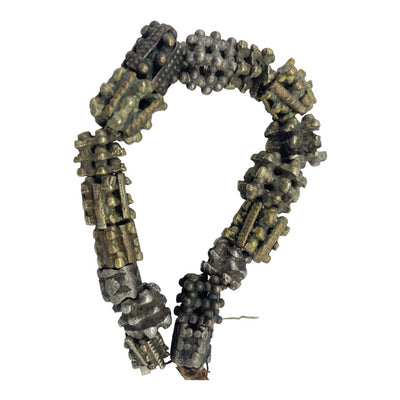 Strand of 17 Mixed Antique Yemeni Granulated Mixed Metal Berry Beads - Rita Okrent Collection (ANT526b)