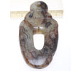 Lovely Large Antique Carved Jade Pendant, China - Rita Okrent Collection (C140a)