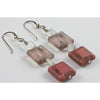 Czech Picasso Mixed Pink Glass Bead Earrings