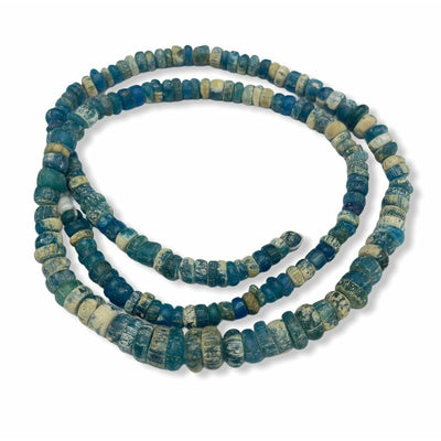 Very Blue Medium Nila Beads, Djenne, Mali - Rita Okrent Collection (AT0683)