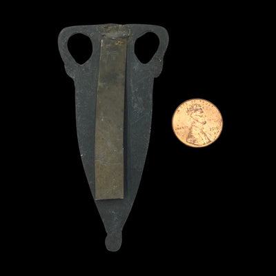 Bronzed Mezuzah Cover in the Shape of an Urn, Israel - Rita Okrent Collection (J249)