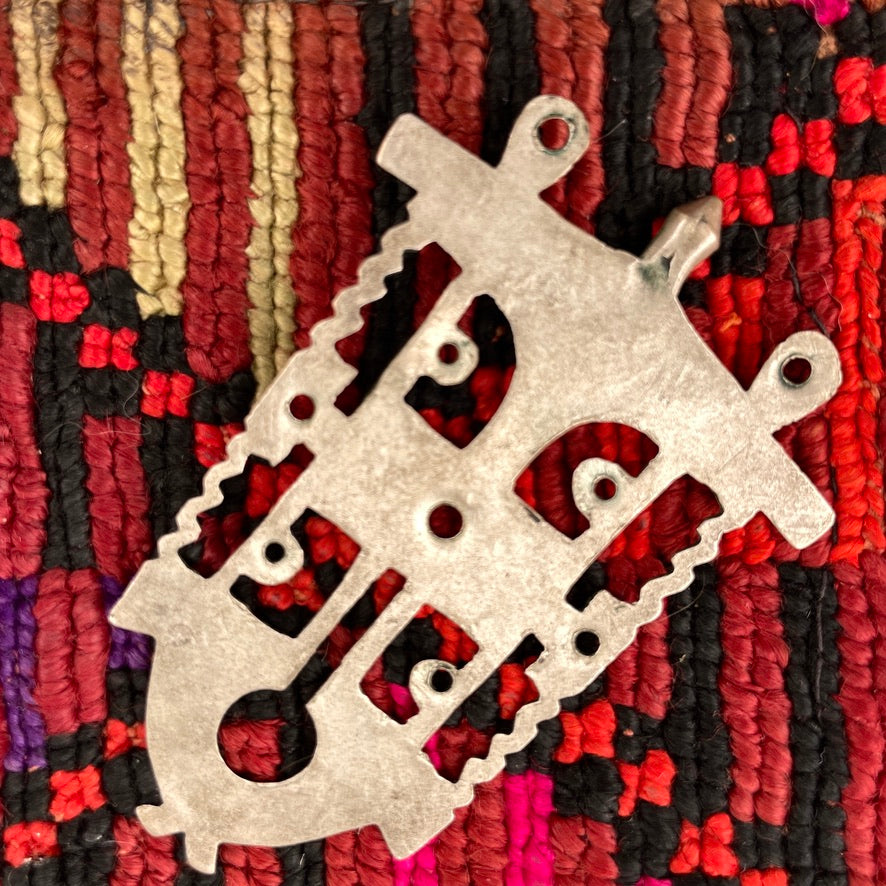 Tuareg Silver Bella Pendant, 1940&#39;s, Morocco - Rita Okrent Collection (P506)