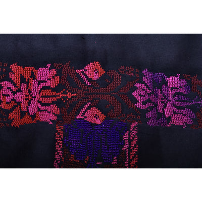 Bedouin Hand-Embroidered Textile Length in Pink, Purple, Maroon and Red - Rita Okrent Collection (AA281d)