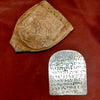 Jewish Silver/Metal Amulet, with Hebrew Inscription for Protection and Recovery - Rita Okrent Collection (J456)