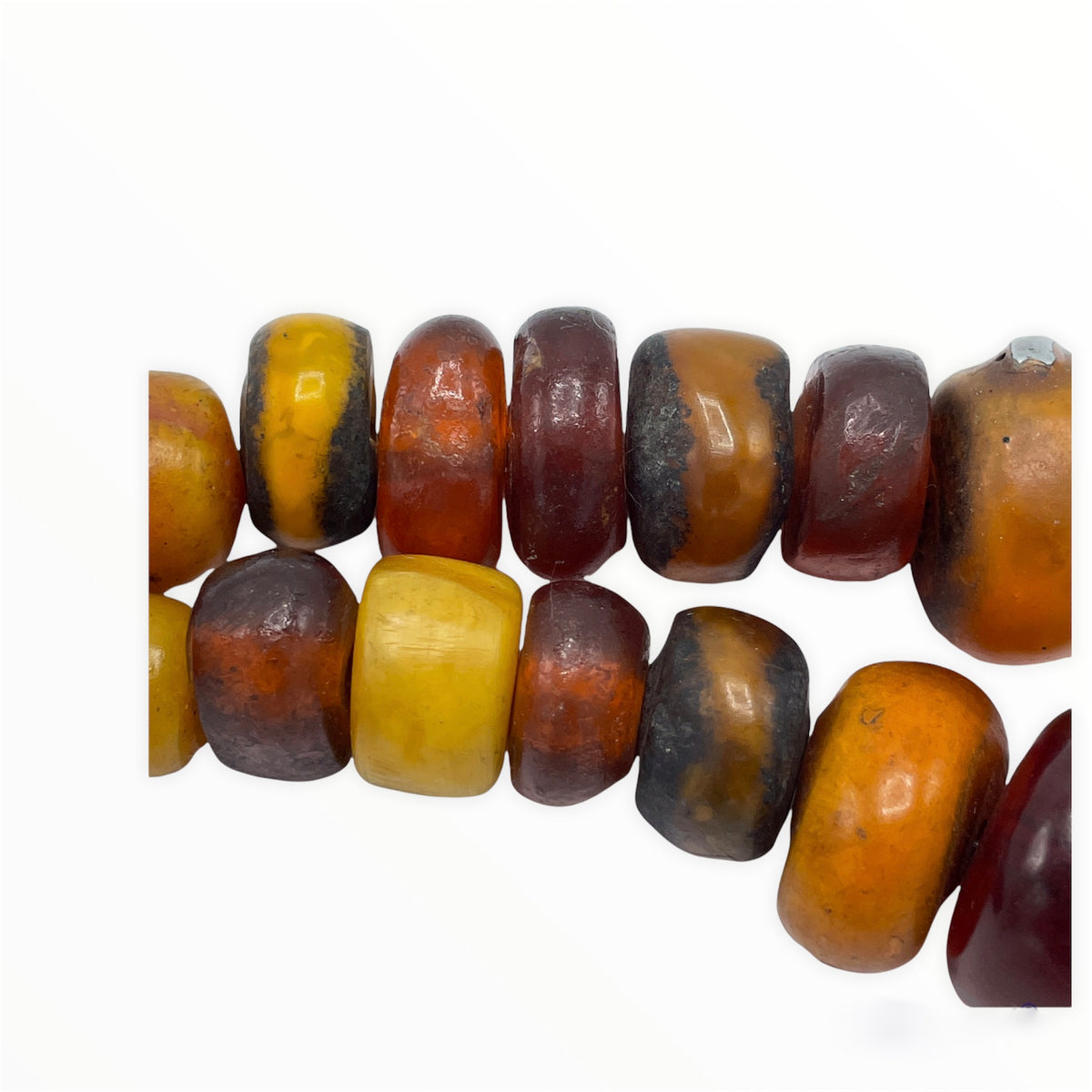 Superb Graduated Faux African Amber Resin Beads from Morocco - Rita Okrent Collection (AT1360)