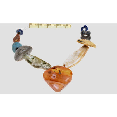 Ancient Stone, Faience, Spindlewhorl and Glass Bead Mix - Rita Okrent Collection (C271a)