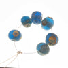 Short Strand of 6 Ancient Islamic Glass Evil Eye Beads from the Sahara - Rita Okrent Collection (AG305s)