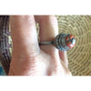 Yemeni Old Silver and Red Sea Coral Ring - BR039