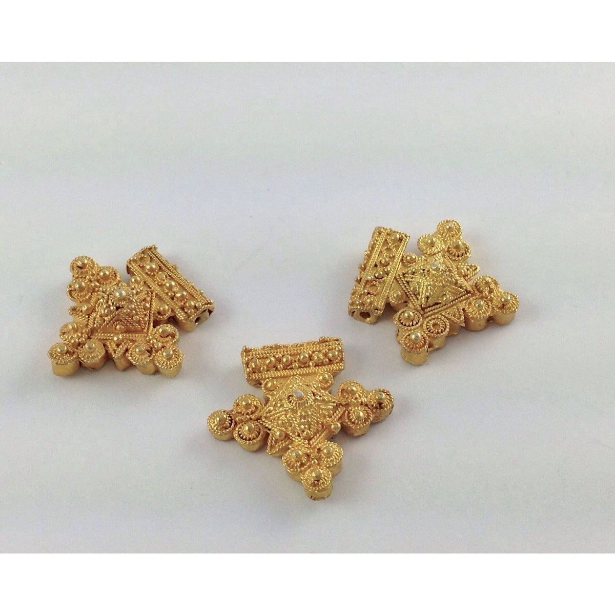 Boghdod Southern Cross Headdress Pendants in Gold Washed Silver from Mauritania - P676