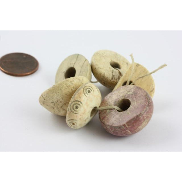 Ancient MidEast Spindle Whorl Beads - AN175d