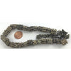 Yemeni Granulated Metal Cylinder Beads, Strand - AT0634