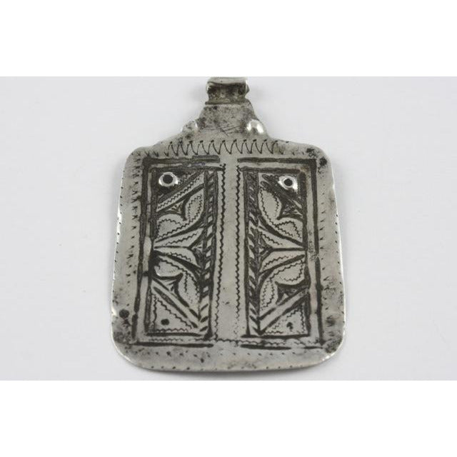 Niello and Silver Anti Atlas Pendant, Morocco - P466