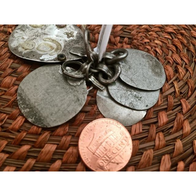 Group of 5 Old Bedouin Hanging Blank Coin Silver Pendants, Egypt - P553