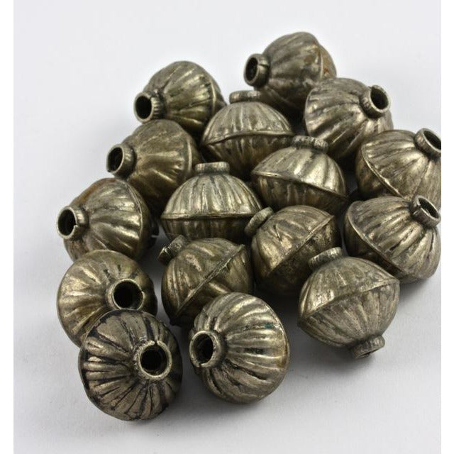 Vintage Silver Kuchi Tribal Beads, Afghanistan 