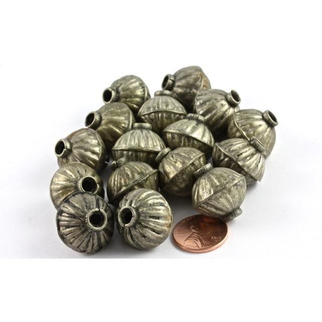 Vintage Silver Kuchi Tribal Beads, Afghanistan 