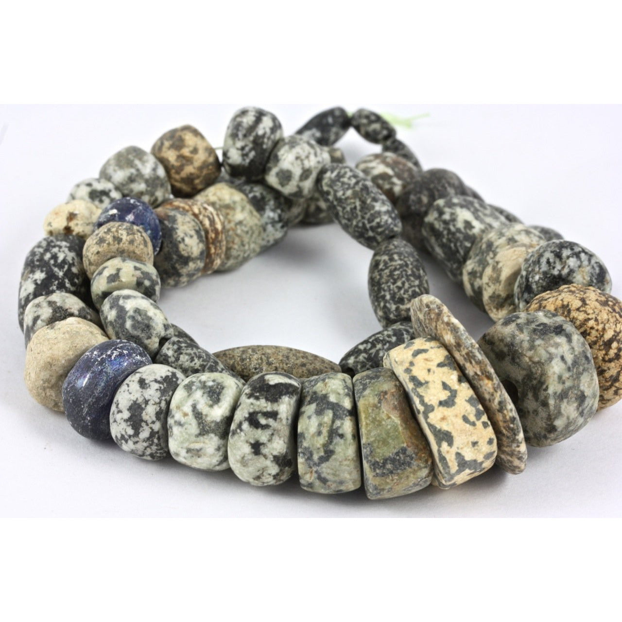 Ancient Djenne Mixed Granite Gneiss Beads, Mali 