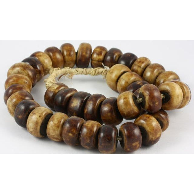 Brown Bone Trade Beads, Kenya 