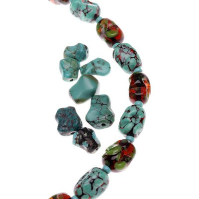 Unusual Faux Turquoise Necklace from the Collection of Robert Liu