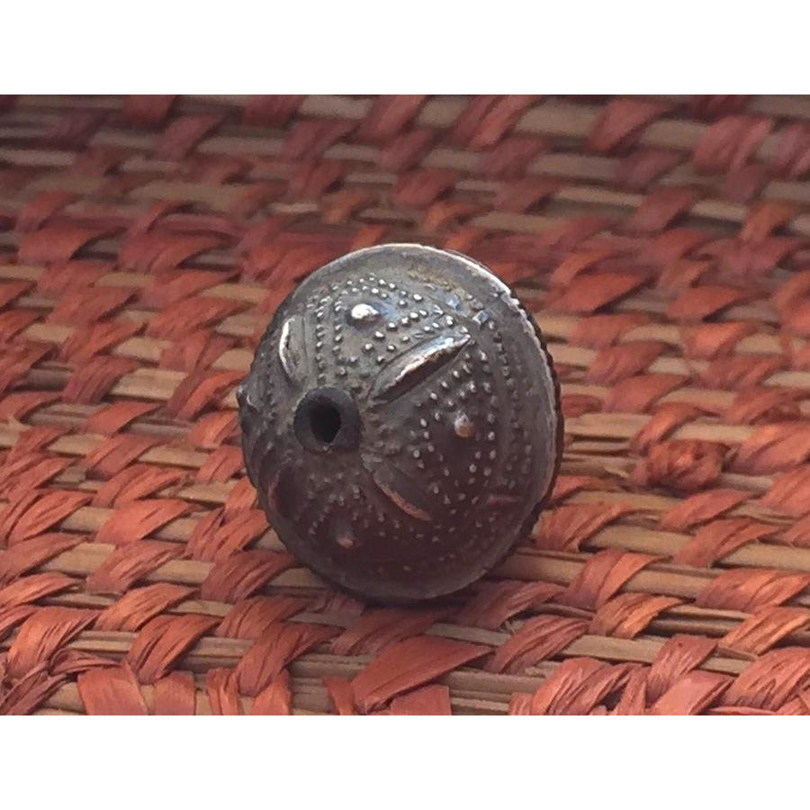 Mauritanian Antique Silver and Copper Round Rare Aggrab al Fadda Beads, Small - ANT258