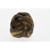 Early Islamic Glass Bead, Black with Yellow Trails, Syria - AG007c