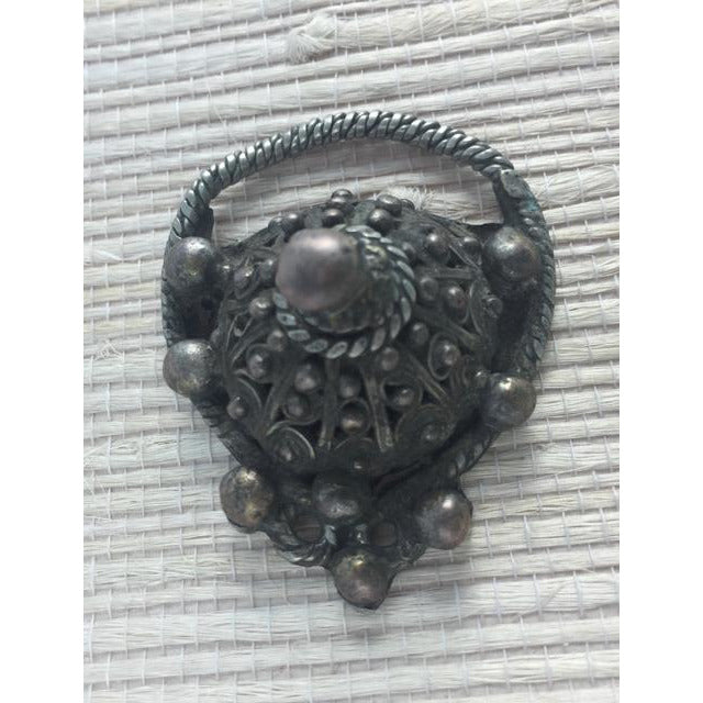 Traditional Silver Kurdish ForeHead Ornament Pendant - P706