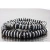 Mali Prayer Beads of Ebony, Wood and Inlaid Silver and Metal- NP030