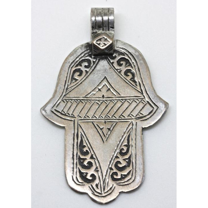 Silver hamsa, Morocco