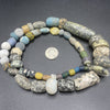 Ancient Granite and Islamic Glass Beads with Mixed Antique Beads, Mali - Rita Okrent Collection (S542)