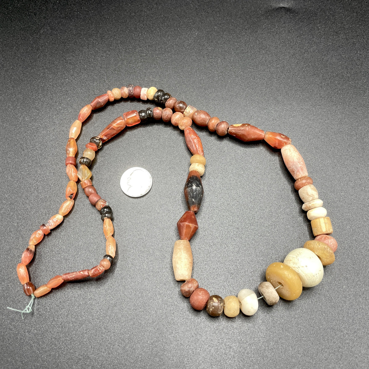 Mixed Carnelian, Agate and Faux Amber Beads from the African Trade - Rita Okrent Collection (S587)