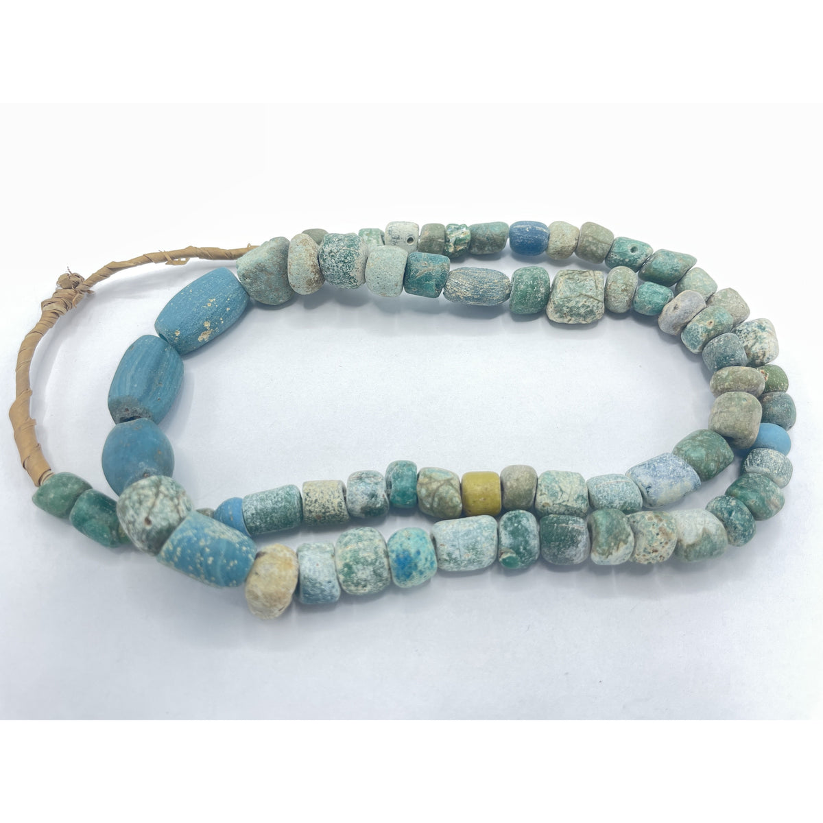 Mixed Shape Ancient Glass Beads in Lovely Blues and Greens - Rita Okrent Collection (AG249)