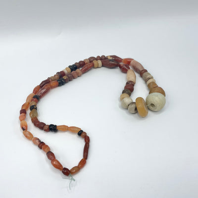 Mixed Carnelian, Agate and Faux Amber Beads from the African Trade - Rita Okrent Collection (S587)