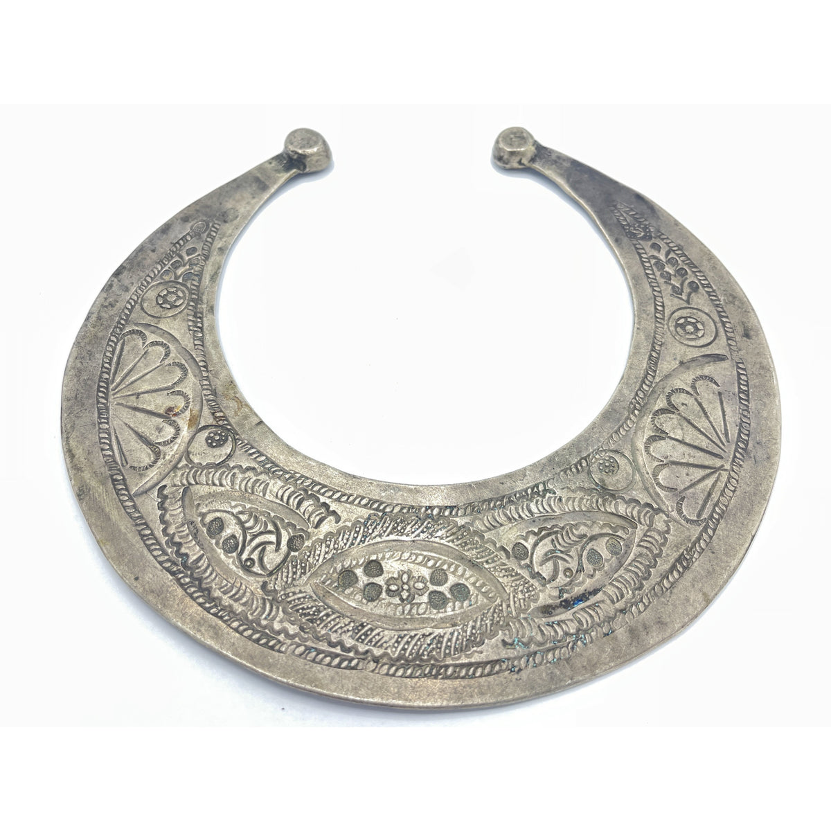 Engraved Silver Crescent-Shaped Fibulae, Tunisia, Sold Separately - Rita Okrent Collection (C265)