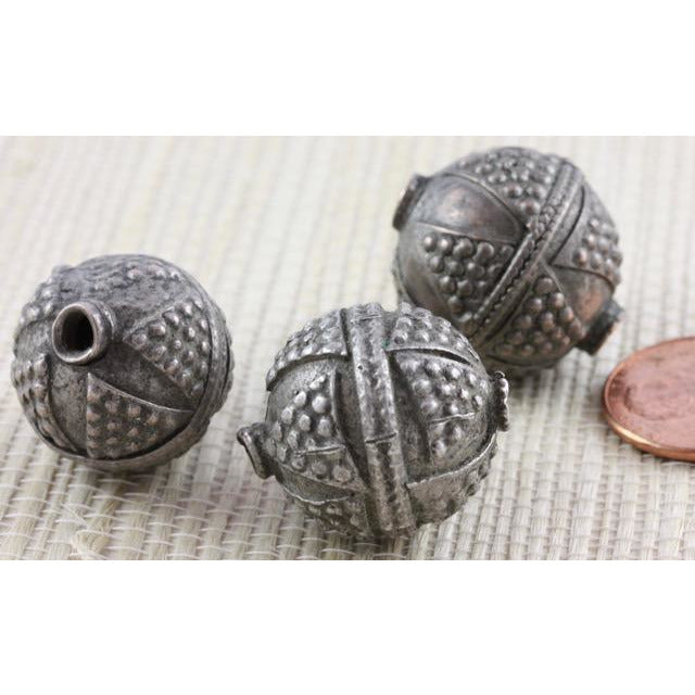 Antique Wasab Yemeni Granulated Silver Beads, Yemen - ANT318