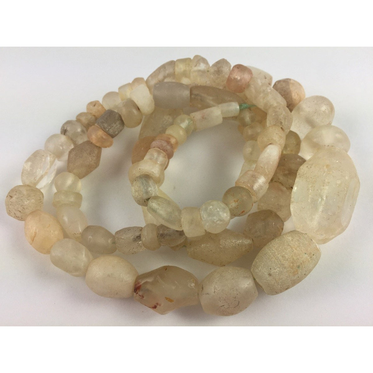 Mixed Excavated Ancient Carved Rock Crystal Beads and Agate Beads, Mali  - S077