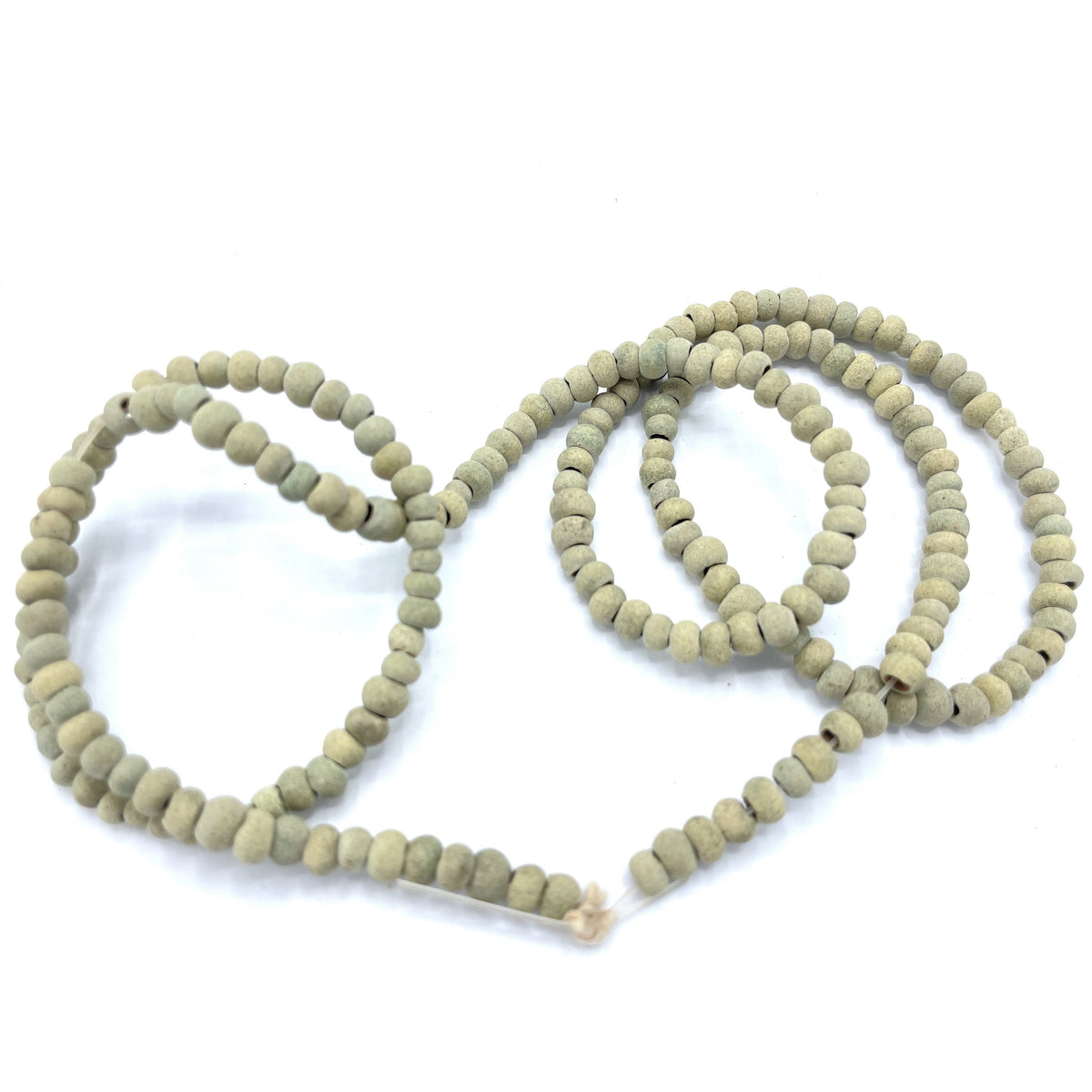 Ancient Indo-Pacific Matched Yellow Gray Glass Spacer Beads - Rita Okrent Collection (AT0873)